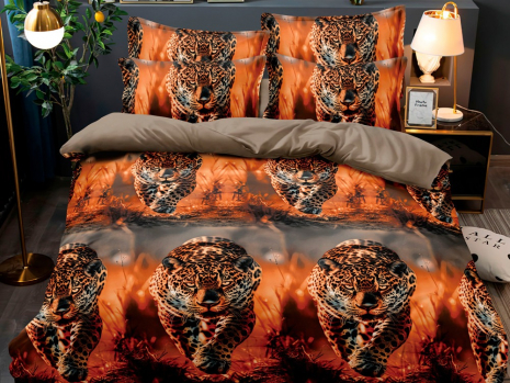 Сімейний набір постільної білизни 240*220 із полікотону №2047561 Черешенька™