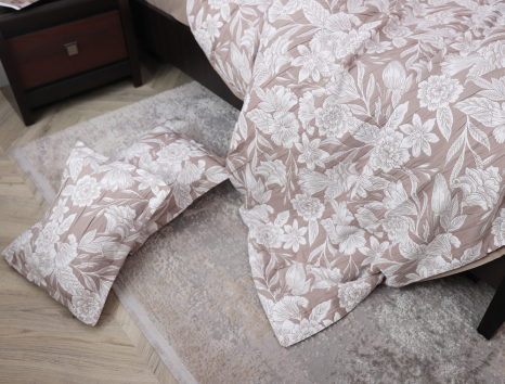 Євро-максі набір постільної білизни 200*230 із Мусліну №600-24 Черешенка™