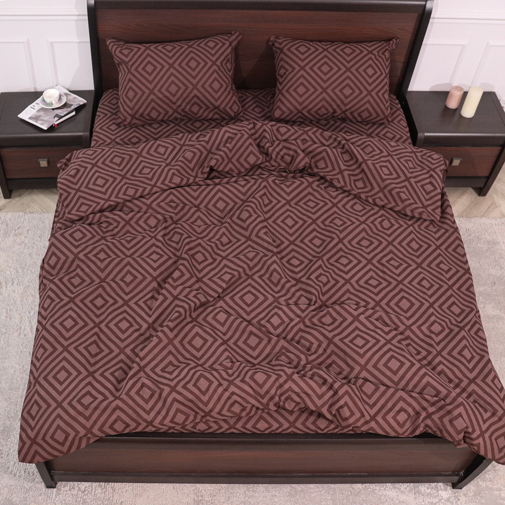 Двоспальний набір постільної білизни 180*220 із Бязі "Gold" №151280 Черешенька™