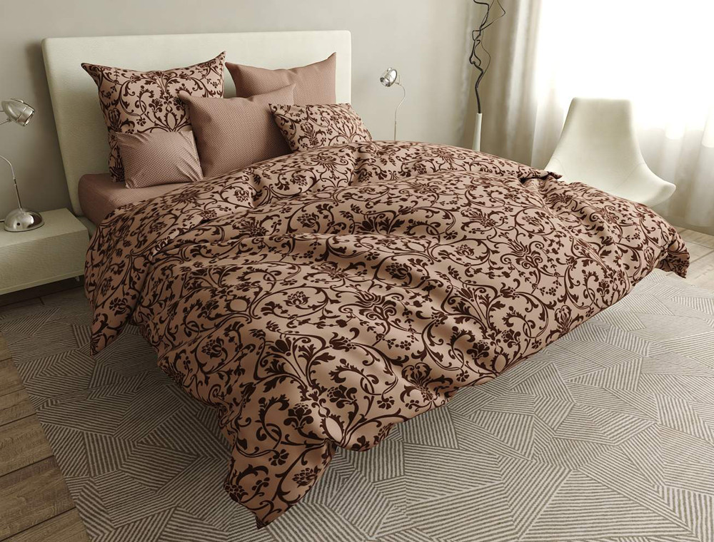 Полуторный набор постельного белья 150*220 из Бязи "Gold" №154292AB Черешенка™