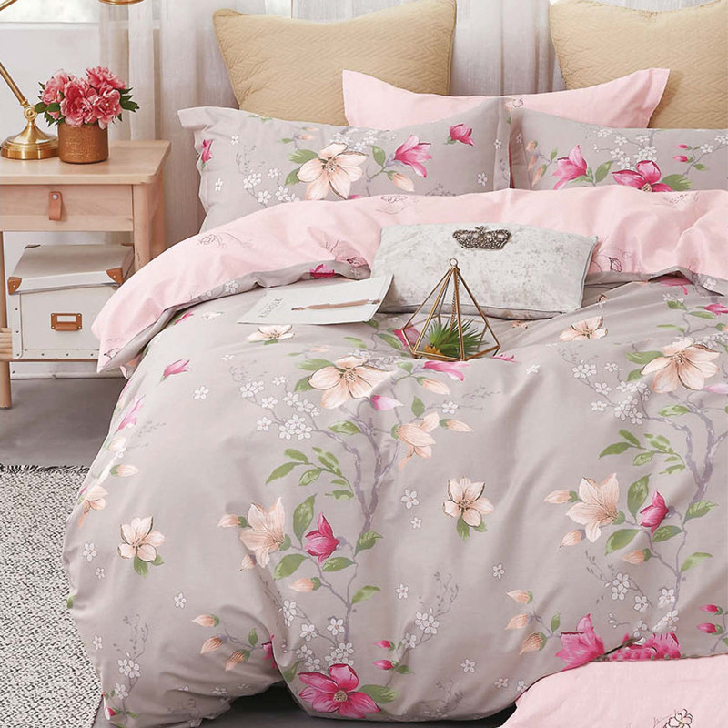 Ткань для постельного белья Бязь "Gold" Lux "Лучший цветок" GL1476 (A+B) - (50м+50м)