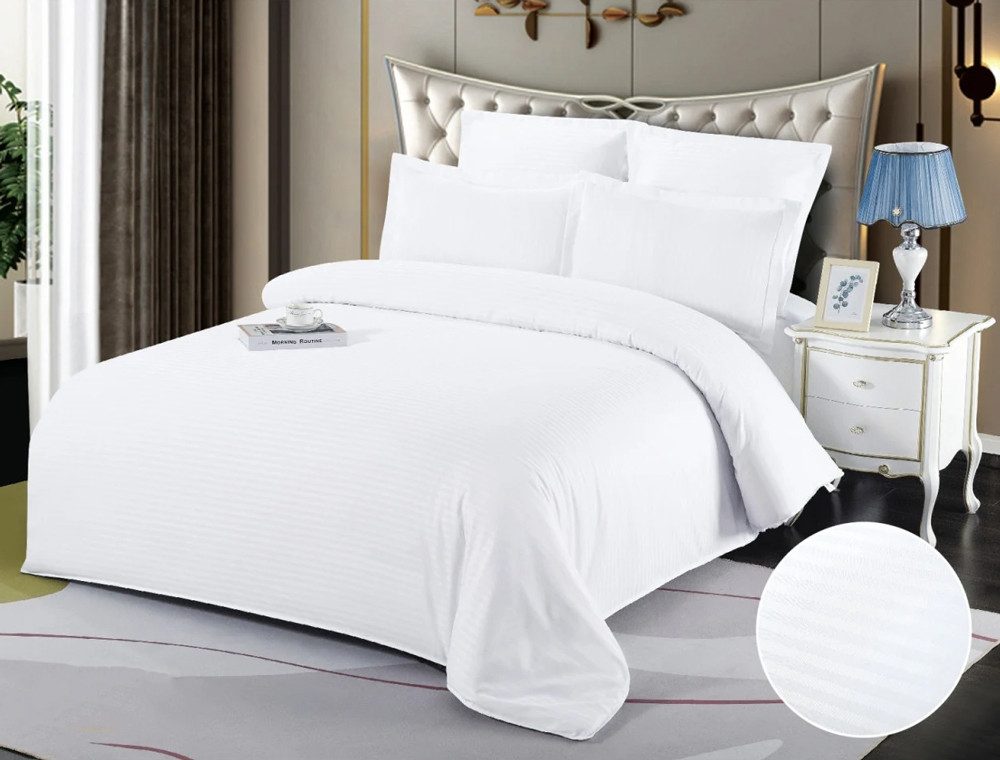 Евро макси набор постельного белья 200*230 из Страйп Сатина D-01