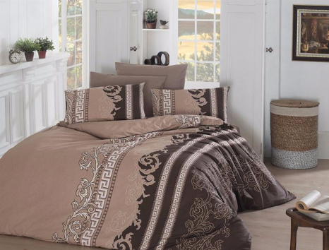 Сімейний набір постільної білизни із Ранфорсу Wals Kahve First Choice™