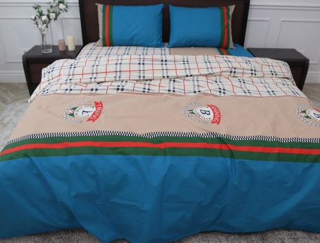 Семейный набор хлопкового постельного белья из Бязи "Gold" №154714 Черешенка™