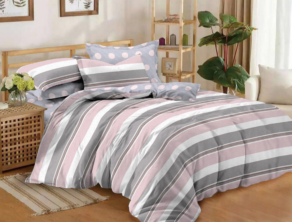 Сімейний набір постільної білизни із Сатину №070АВ Черешенка™