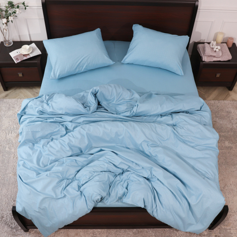 Євро набір постільної білизни 200*220 із мікрофібри №204318 Черешенка™