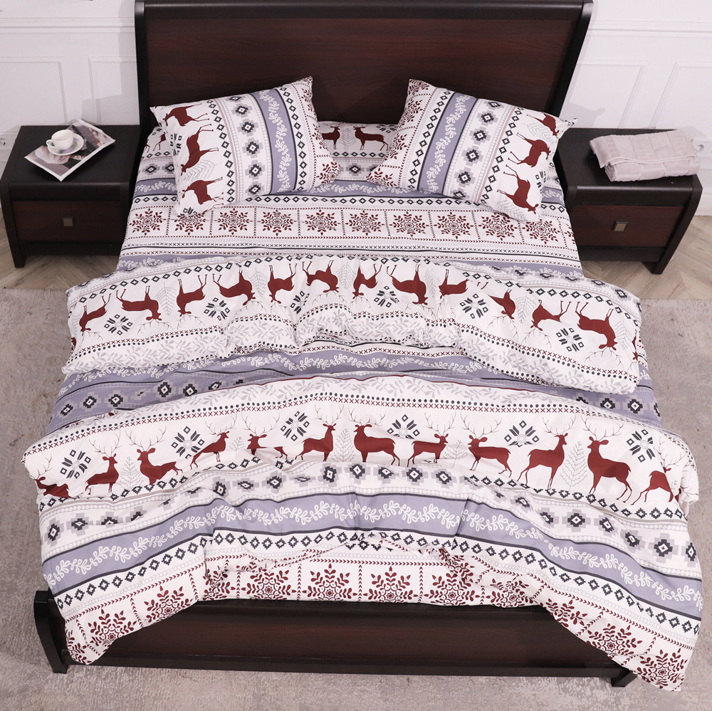 Євро-максі набір постільної білизни 200*220 із Бязі "Gold" №151632 Черешенька™