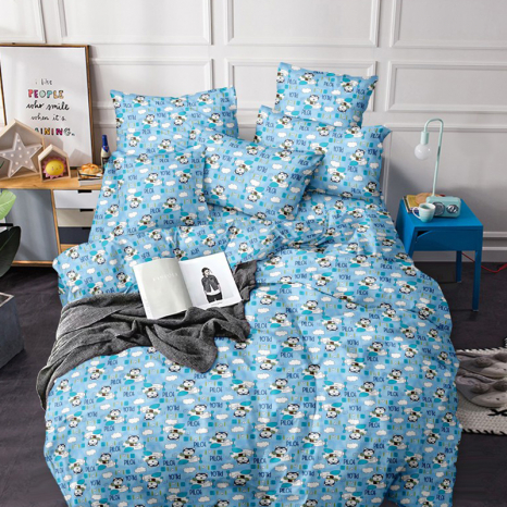 Тканина для постільної білизни Бязь "Gold" Lux дитяча GLB315blue