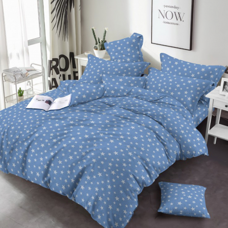 Тканина для постільної білизни Бязь "Gold" Lux GL3483blue