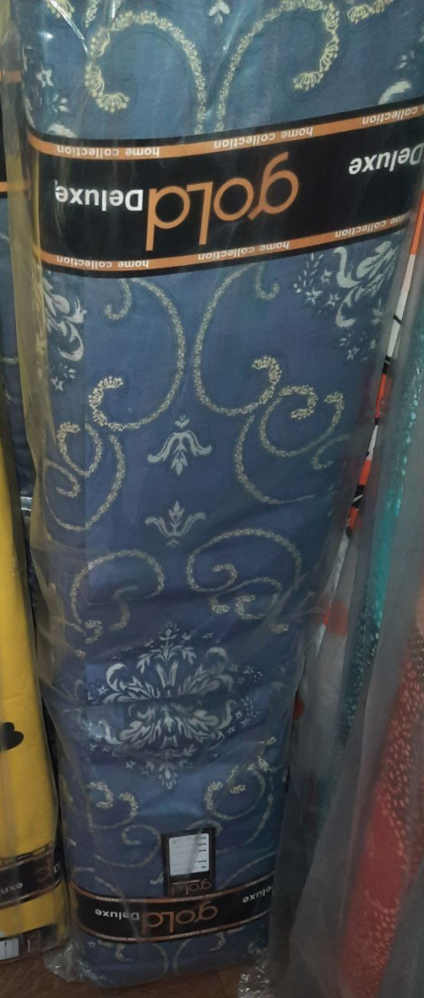 Тканина для постільної білизни Бязь "Gold" Lux "Вензельний завиток" GL3847