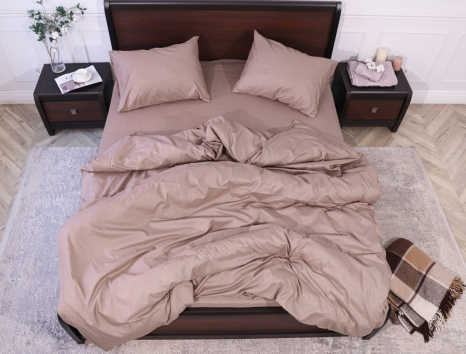 Двоспальний набір постільної білизни 180*220 із мікрофібри з орнаментом №201318 Черешенка™