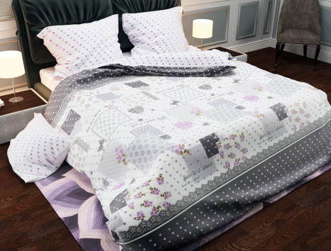 Тканина для постільної білизни Бязь "Gold" Lux GL1053 (A+B) - (50м+50м)