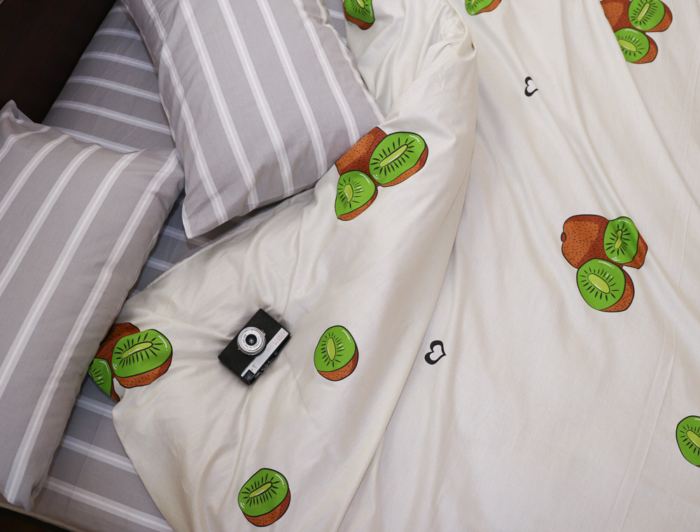 Сімейний набір постільної білизни із Сатину №019AB Черешенка™