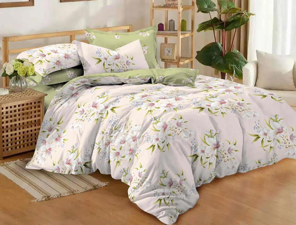 Ткань для постельного белья Сатин S25-1 (A+B) - (60м+60м)