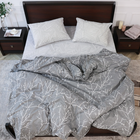 Семейный набор хлопкового постельного белья из Бязи "Gold" №151922AB Черешенка™