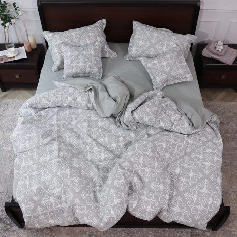 Евро макси набор постельного белья 200*230 из Муслина №600-28 Черешенка™