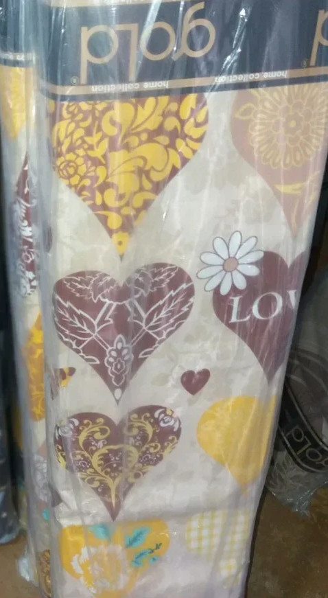 Тканина для постільної білизни Бязь "Gold" Lux "Кохання як є ..." GL2957