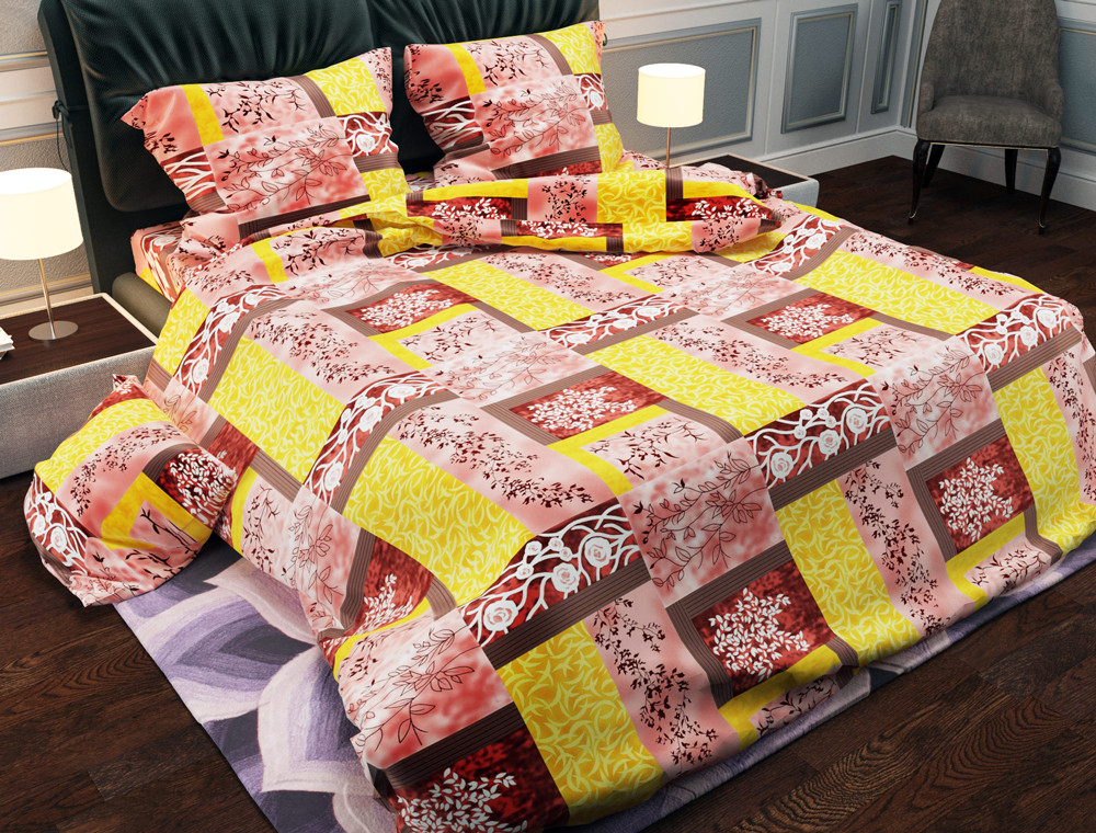 Тканина для постільної білизни Бязь "Gold" Lux GL807