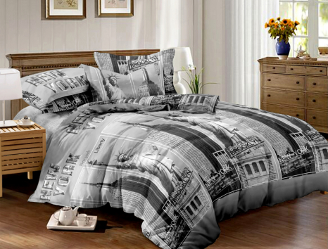 Ткань для постельного белья Сатин S49-2 (A+B) - (60м+60м)