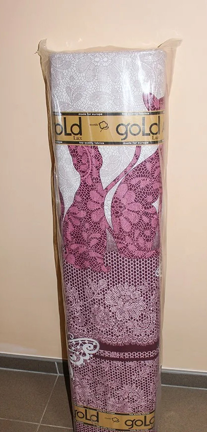 Ткань для постельного белья Бязь "Gold" Lux "Кружевные котики" GL1182