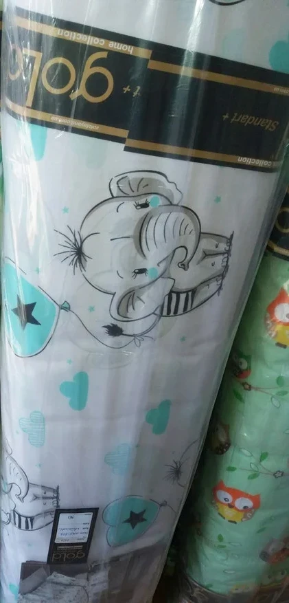 Тканина для постільної білизни Бязь "Gold" Lux "Білі ведмедики" дитяча GLB152