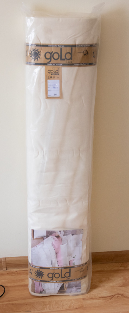 Ткань для постельного белья Бязь "Gold" Lux однотонная GL3006cream (50м)