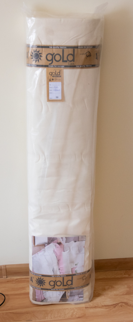 Ткань для постельного белья Бязь "Gold" Lux однотонная GL3006cream (50м)