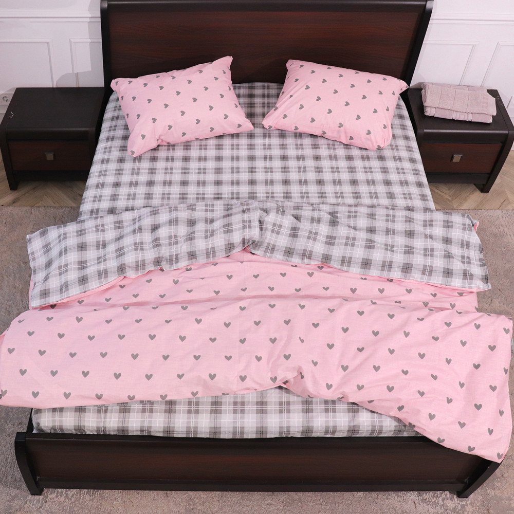 Полуторный набор постельного белья 150*220 из Бязи "Gold" №155066AB Черешенка™