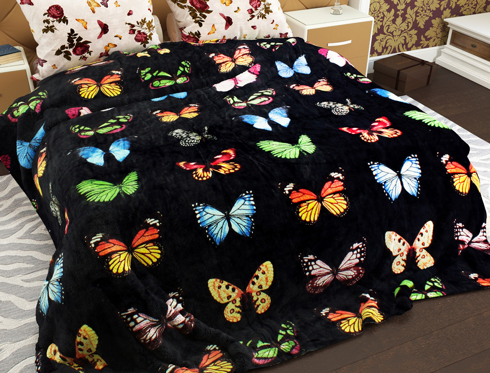 Двоспальний флісовий плед №33442