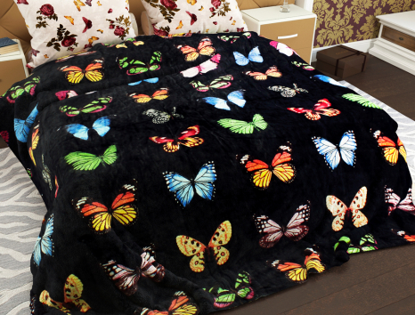 Двоспальний флісовий плед №33442