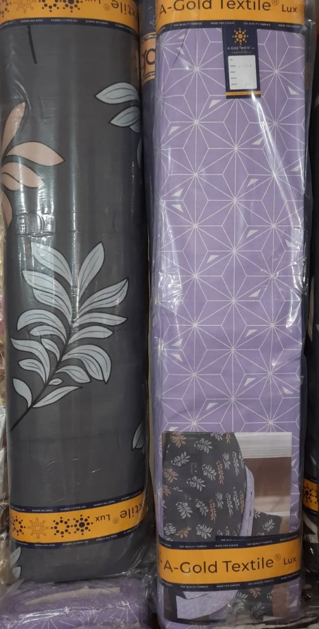 Ткань для постельного белья Бязь "Gold" Lux "Привет, красавица" GL1405 (A+B) - (50м+50м)