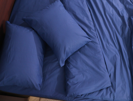 Двуспальный набор однотонного постельного белья 180*220 из Бязи "Gold" №151033 Черешенка™