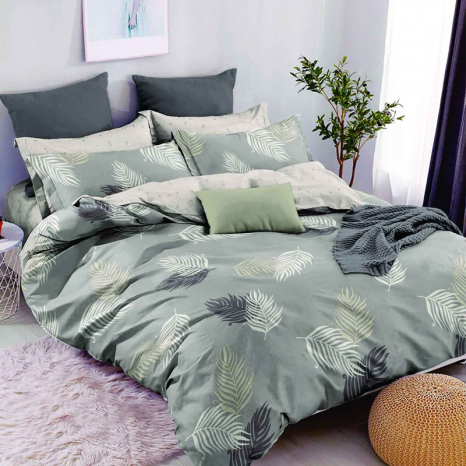 Ткань для постельного белья Бязь "Gold" Lux GL1955grey (A+B) - (50м+50м)