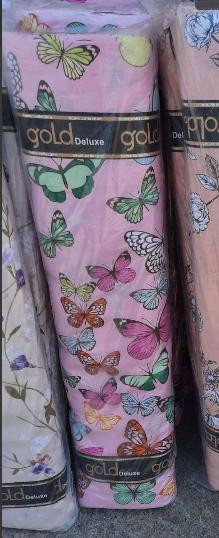 Ткань для постельного белья Бязь "Gold" Lux "Маленькие бабочки" GL4059