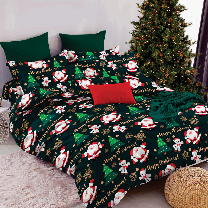 Тканина для постільної білизни Бязь "Gold" Lux GL11260green