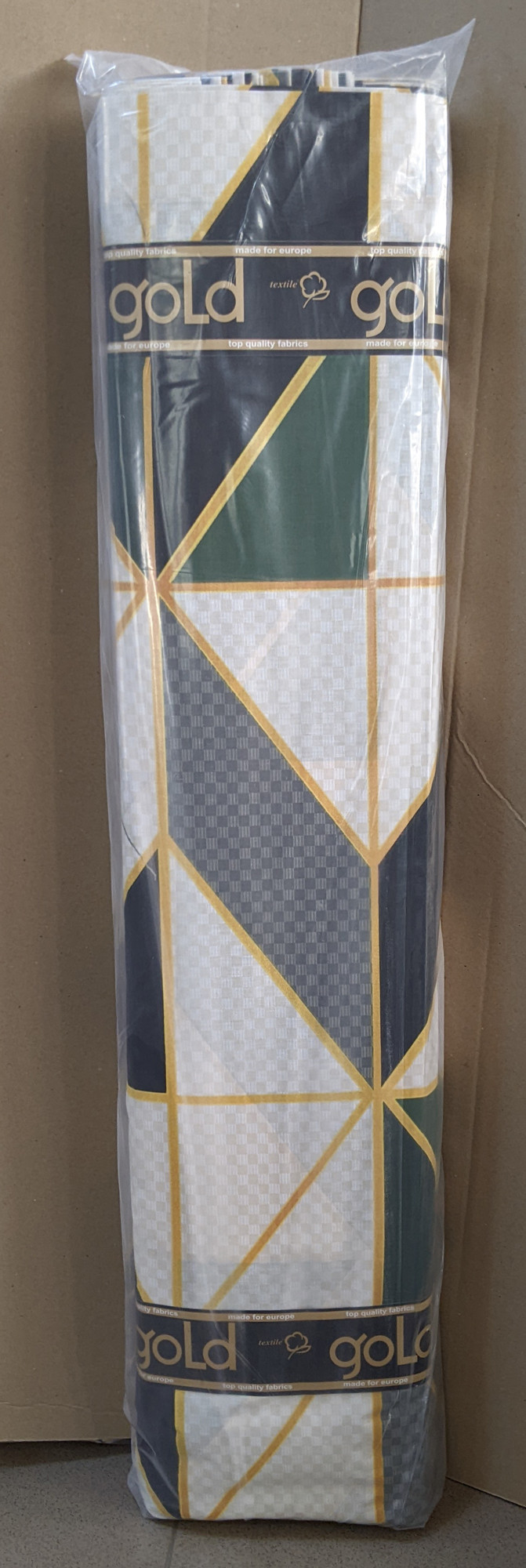 Ткань для постельного белья Бязь "Gold" Lux "Полосатая коллаборация (зеленый)" GL3862