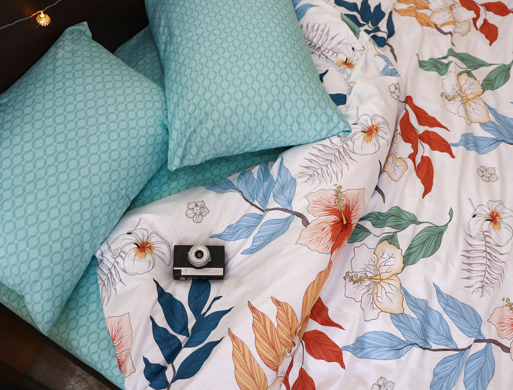 Сімейний набір постільної білизни із Сатину №012011AB Черешенка™