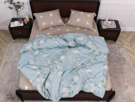 Полуторный набор постельного белья 150*220 из Бязи "Gold" №151902AB Черешенка™