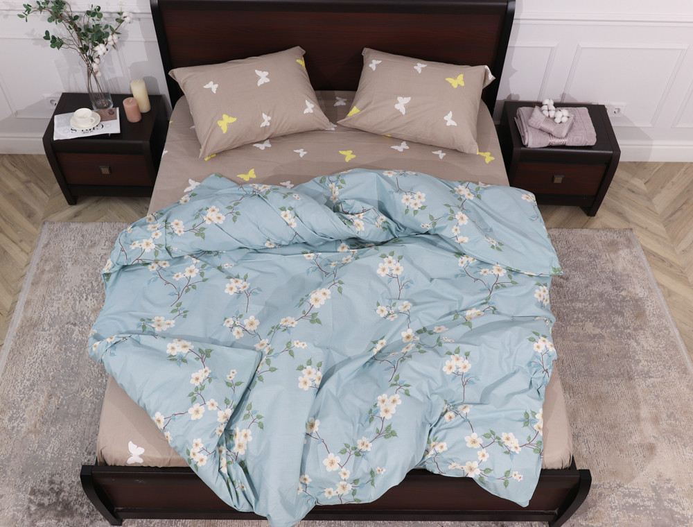 Полуторный набор постельного белья 150*220 из Бязи "Gold" №151902AB Черешенка™