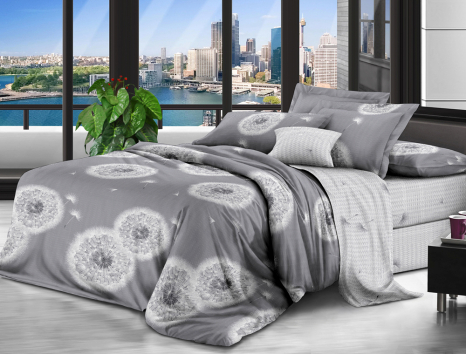 Сімейний набір постільної білизни із Бязі "Gold" №157496AB Черешенка™