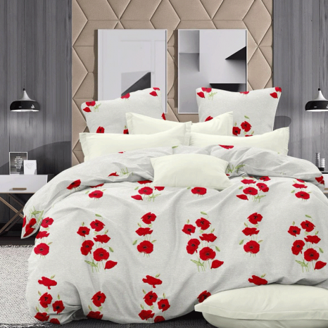 Ткань для постельного белья Бязь "Gold" Lux GL15841grey 