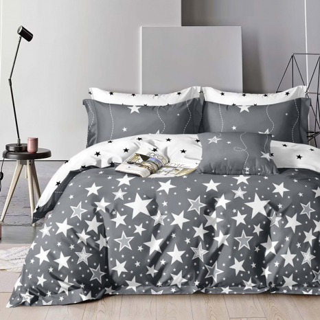 Полуторный набор постельного белья 150*220 из Сатина №44320AB Черешенка™