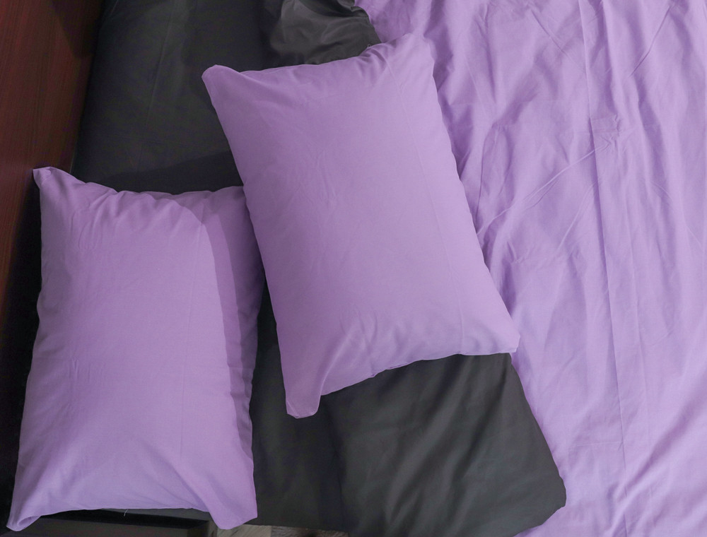 Полуторный набор однотонного постельного белья 150*220 из Бязи "Gold" №151728AB Черешенка™