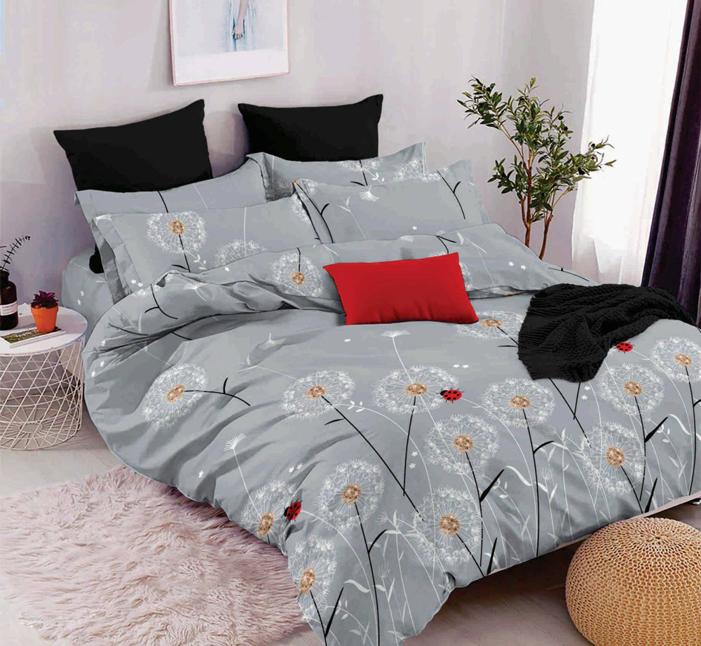 Ткань для постельного белья Бязь "Gold" Lux GL80010grey