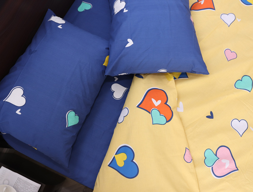 Двоспальний набір постільної білизни 180*220 із Бязі "Gold" №151250AB Черешенка™