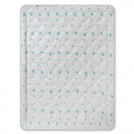 Полуторна ковдра мікрофібра/холофайбер (Алое Вера)