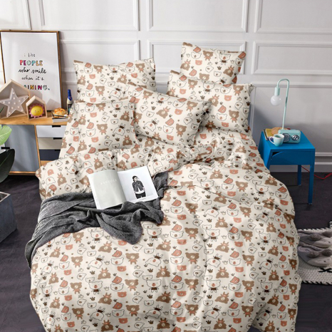 Тканина для постільної білизни Бязь "Gold" Lux дитяча GLB316beige