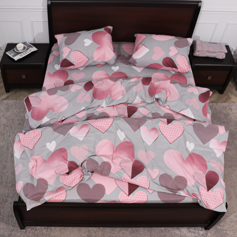 Євро-максі набір постільної білизни 200*220 із Бязі "Gold" №154929 Черешенька™