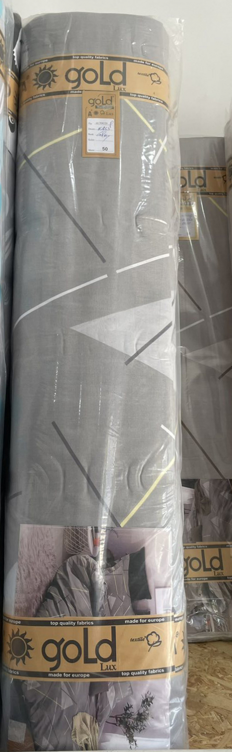 Тканина для постільної білизни Бязь "Gold" Lux GL3398grey