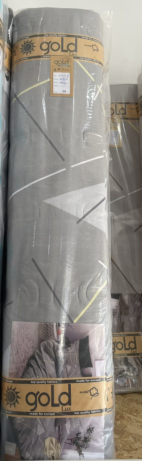 Тканина для постільної білизни Бязь "Gold" Lux GL3398grey